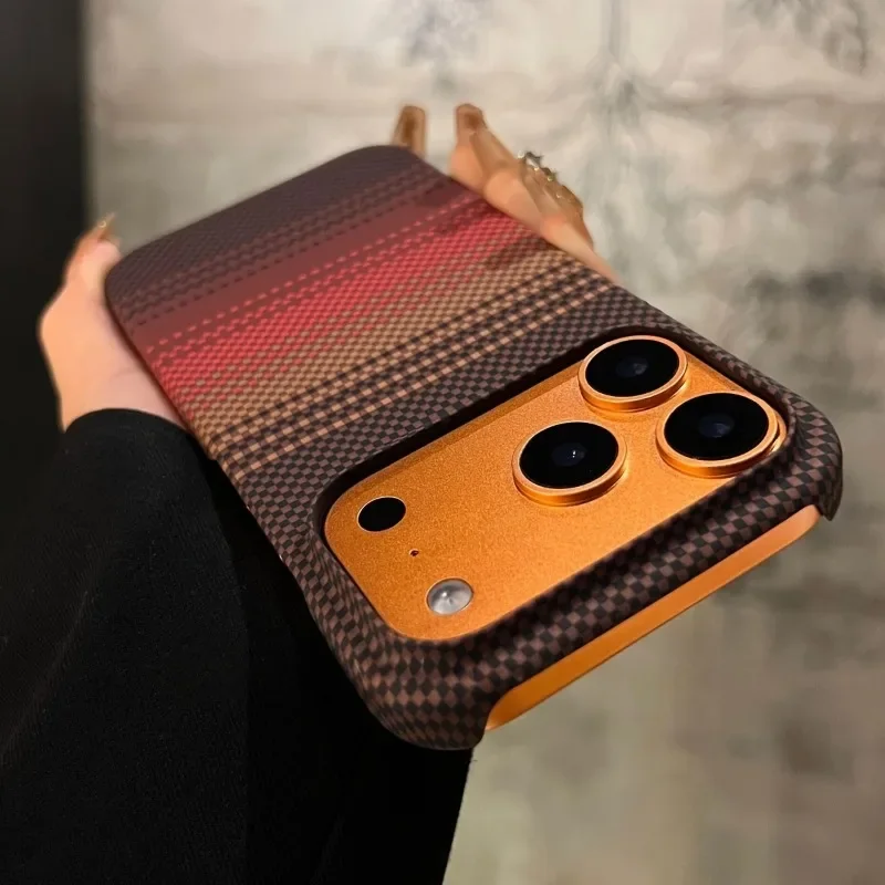 Matte Hard Pc Back Case - Funda protectora de fibra de carbono