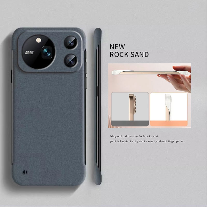Ultra Thin Frameless Phone Cover - Funda de silicona con diseño de