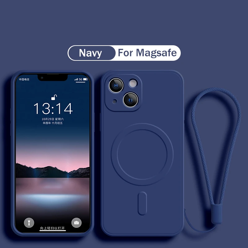 Liquid Silicone Magnetic Phone Case - Funda magnética de silicona líquida para
