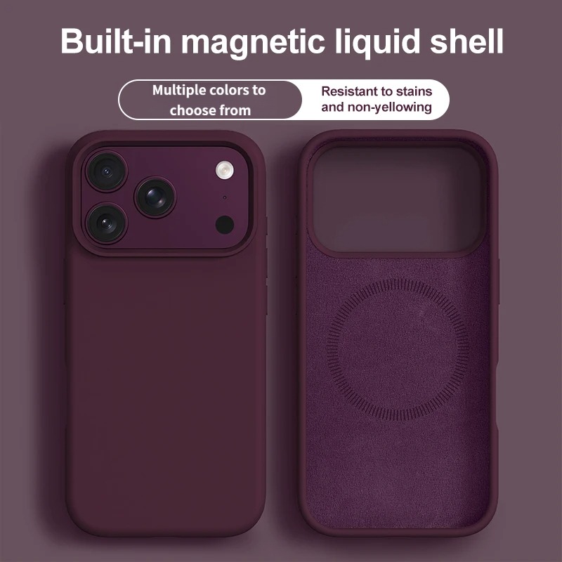 Funda magnética de silicona lí - Liquid Silicone Magnetic Phone Case reseña y precio