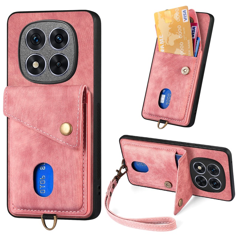 Funda magnética para POCO M8 P - Leather Wallet Card Holder Phone Cover reseña y precio